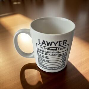 Funny Lawyer Nutrition Desceiption Of Lawyers Coffee Mug